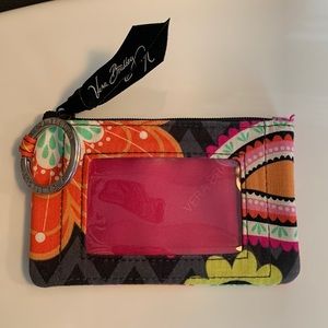 Vera Bradley zip ID case.